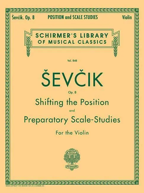 Cover: 9780793554379 | Sevcik Shifting the Position and Preparatory Scale Studies Op. 8...